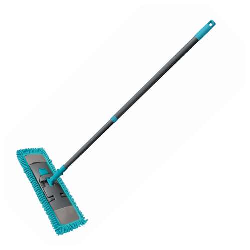  Швабра с флаундером 40 см, телескопический черенок 130 см, еврорезьба, моп микрофибра (тип к), york "salsa", 81300 | Швабры для пола
