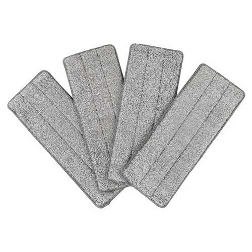 Насадки моп для швабры (кармашки с 2-х сторон) комплект 4 шт., микрофибра, 33х12,5 см, laima, 608146  Насадки моп для швабры (кармашки с 2-х сторон) комплект 4 шт., микрофибра, 33х12,5 см, laima, 608146 | Насадки и тряпки для швабр (мопы)