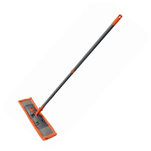  Швабра с флаундером 40 см, телескопический черенок 130 см, еврорезьба, моп микрофибра (тип к), york "classic", 81080 | Швабры для пола