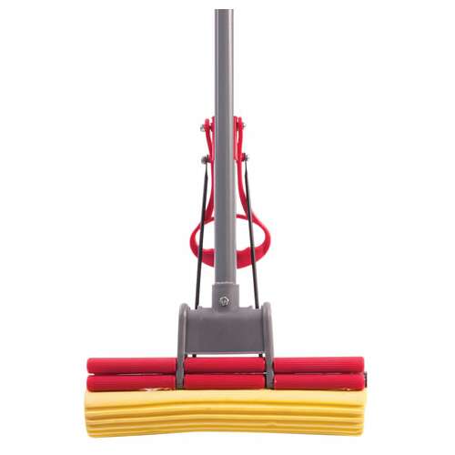  Швабра самоотжимная, роликовый двойной отжим, насадка pva 27 см, телескопический черенок 125 см, laima, 603597 | Швабры для пола