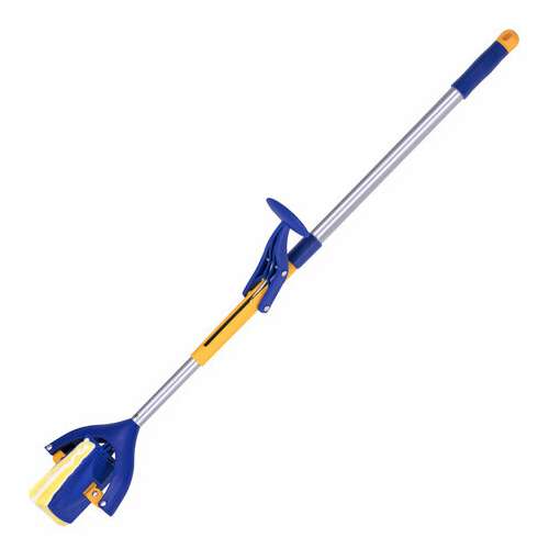  Швабра самоотжимная, механизм "бабочка", насадка спонж/микрофибра 26 см, телескопический черенок 115 см, laima, 601468 | Швабры для пола