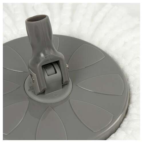  Швабра для наборов для уборки с круглой насадкой из микрофибры, черенок 130 см, laima, 606745 | Швабры для пола