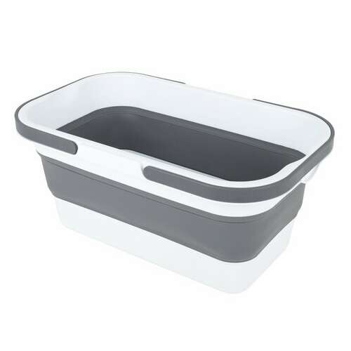  Таз складной силиконовый 16 литров со складными ручками 47х28 см для дома и дачи, laima home, 608671 | Складные ёмкости (тазы и ведра)
