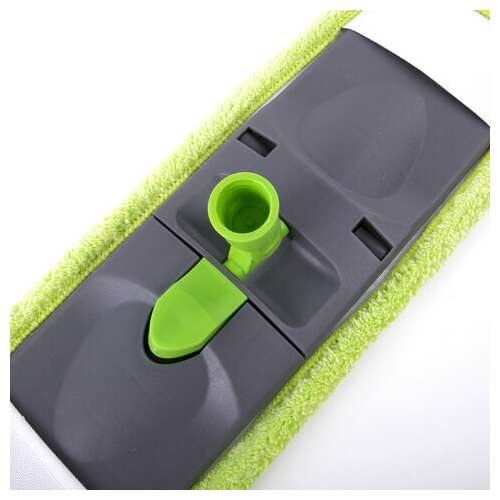  Швабра с флаундером 40 см, черенок 110 см, еврорезьба, насадка моп микрофибра, индивидуальная упаковка пакет, любаша, 606312 | Швабры для пола