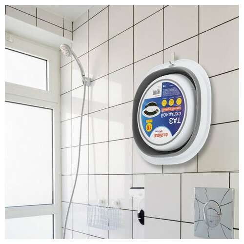  Таз складной силиконовый 10 литров круглый d=36 см для дома и дачи, laima home, 608669 | Складные ёмкости (тазы и ведра)