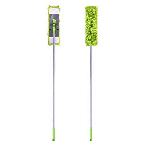  Швабра с флаундером 40 см, черенок 110 см евро, насадка моп микрофибра синель, индивидуальная упаковка пакет, любаша, 606313 | Швабры для пола