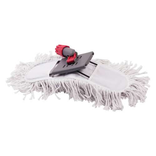  Швабра-рамка для сухой уборки, 40 см, телескопический черенок из нержавеющей стали 125 см, моп хлопок, laima, 603605 | Швабры для пола