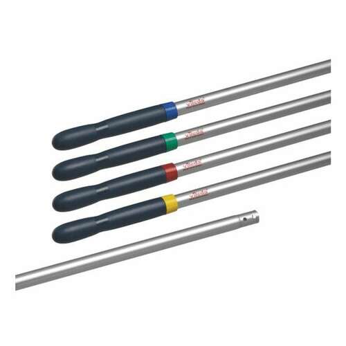  Черенок рукоятка для уборочного инвентаря 150 см, без резьбы, 4 цветных кольца, тип b (d=2,5 см), алюминий, vileda | Ручки для швабр и щеток (черенки)