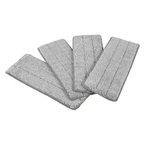 Насадки моп для швабры (кармашки с 2-х сторон) комплект 4 шт., микрофибра, 33х12,5 см, laima, 608146  Насадки моп для швабры (кармашки с 2-х сторон) комплект 4 шт., микрофибра, 33х12,5 см, laima, 608146 | Насадки и тряпки для швабр (мопы)