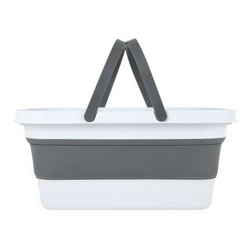  Таз складной силиконовый 16 литров со складными ручками 47х28 см для дома и дачи, laima home, 608671 | Складные ёмкости (тазы и ведра)