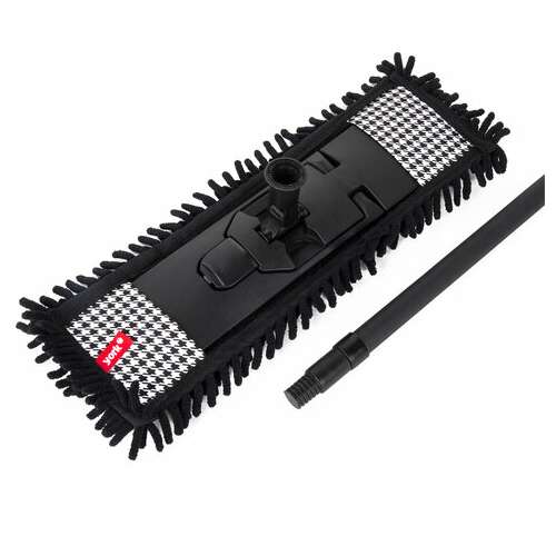  Швабра с флаундером 40 см с насадкой моп, черенок 85-140 см, насадка моп (608414), york "pepita", 81302 | Швабры для пола