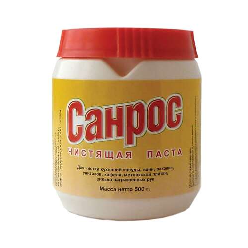  Чистящее средство 500 г, санрос, универсальное, паста | Чистящие и моющие средства универсальные
