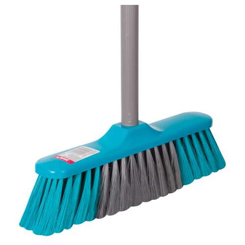  Щетка для уборки с черенком 110 см, ширина 31 см, щетина 7 см, пластиковая, еврорезьба, york "frontiera", 51020 | Щетки, метлы, пипидастры
