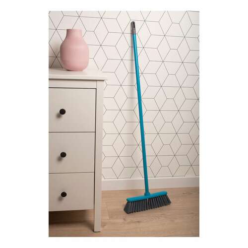  Щетка для уборки с черенком 110 см в сборе, ширина 35 см, щетина 8 см, пластик, еврорезьба, york, 51040 | Щетки, метлы, пипидастры