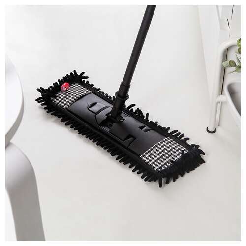  Швабра с флаундером 40 см с насадкой моп, черенок 85-140 см, насадка моп (608414), york "pepita", 81302 | Швабры для пола