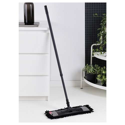  Швабра с флаундером 40 см с насадкой моп, черенок 85-140 см, насадка моп (608414), york "pepita", 81302 | Швабры для пола