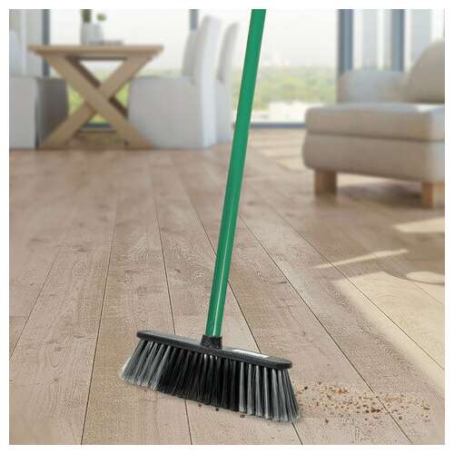  Щетка для уборки, ширина 27 см, щетина 7 см (двуцветная), пластик, еврорезьба, idea "стандарт", м 5101 | Щетки, метлы, пипидастры