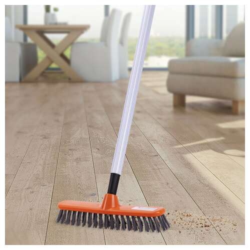  Щетка для уборки шробер (скраббер) ширина 27 см, щетина 3,5 см, пластик, еврорезьба, idea, м5108, м 5108 | Щетки, метлы, пипидастры