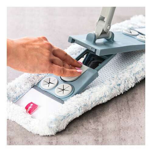  Швабра с флаундером 40 см с насадкой моп, черенок 85-145 см, насадка моп (608413), york "magnetic", 8169, 81690 | Швабры для пола