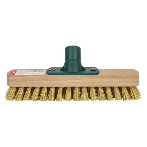  Щетка для уборки шробер (скраббер) ширина 23 см, щетина 2,5 см, деревянная, крепление еврорезьба, york, 300 | Щетки, метлы, пипидастры