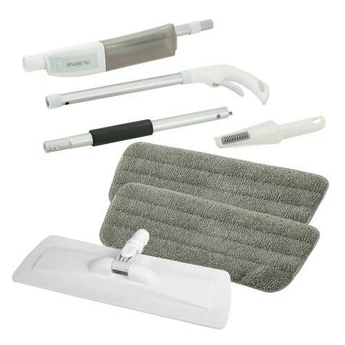  Швабра с распылителем ultraspray z, 2 насадки из микрофибры с плоским ворсом, скребок, laima, 609145 | Швабры для пола