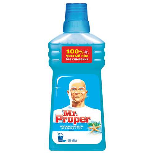  Средство для мытья пола и стен 500 мл, mr.proper (мистер пропер) "океан" | Средства для мытья пола