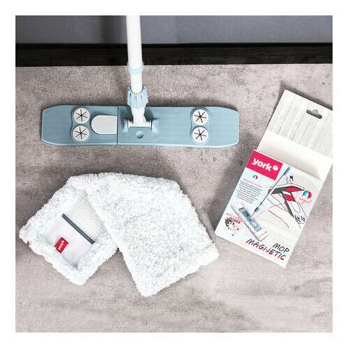  Швабра с флаундером 40 см с насадкой моп, черенок 85-145 см, насадка моп (608413), york "magnetic", 8169, 81690 | Швабры для пола