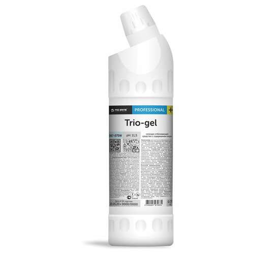  Средство моющее 750 мл, pro-brite trio-gel, с отбеливающим эффектом, концентрат, 067-075 | Чистящие и моющие средства универсальные