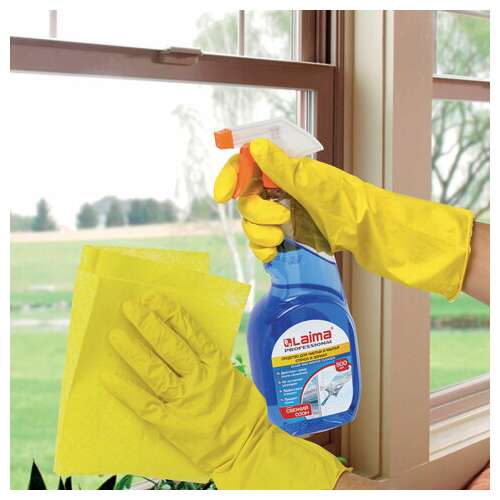  Средство для мытья стекол и зеркал 500 мл, laima professional, свежий озон, распылитель, 601609 | Средства для мытья стекол