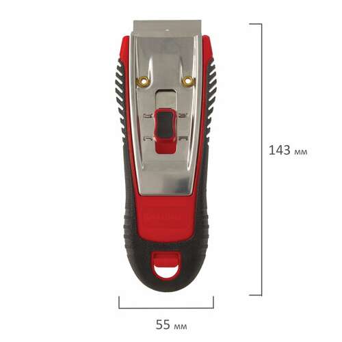  Скребок для любых поверхностей (стеклокерамика, стекло, плитка) brauberg "super", 5 лезвий, 606761 | Скребки для окон и пола