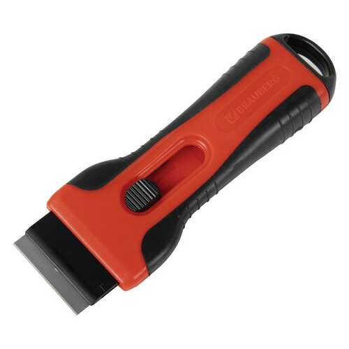  Скребок для любых поверхностей (керамика, стекло, плитка) brauberg "ultra", 5 лезвий, 607457 | Скребки для окон и пола