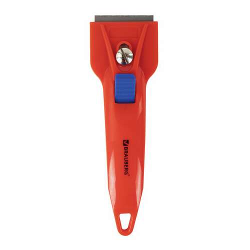  Скребок для любых поверхностей (стеклокерамика, стекло, плитка) brauberg "classic", фиксатор, 607458 | Скребки для окон и пола