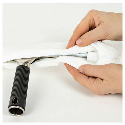  Насадка-шубка для окномойки 601518, акрил/дакрон, рабочая часть 35 см, липучки, laima professional, 601520 | Насадки-шубки для стекломоек