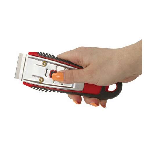  Скребок для любых поверхностей (стеклокерамика, стекло, плитка) brauberg "super", 5 лезвий, 606761 | Скребки для окон и пола