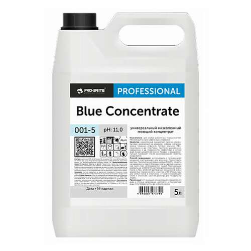  Средство моющее универсальное, 5 л, pro-brite blue concentrate, низкопенное, концентрат, 001-5 | Чистящие и моющие средства универсальные
