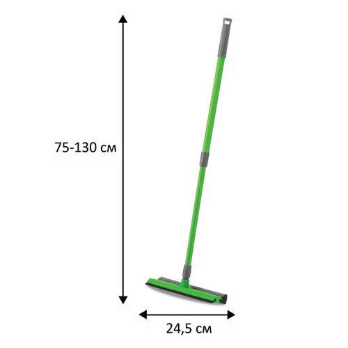  Окномойка (стяжка + губка), телескопическая ручка, 75-130 см, рабочая часть 24,5 см, york, 084140 | Щетки для мытья окон с ручкой
