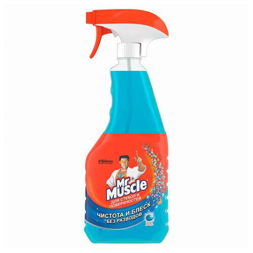  Средство для мытья стекол и зеркал 530 мл, мистер мускул "после дождя", распылитель | Средства для мытья стекол