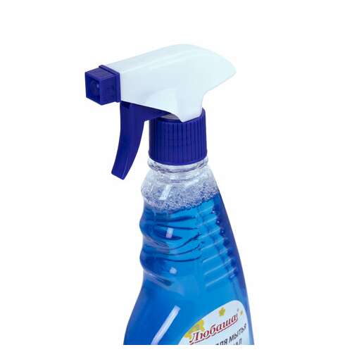  Средство для мытья стекол и зеркал 500 мл "морозная свежесть", распылитель, любаша, 608534 | Средства для мытья стекол