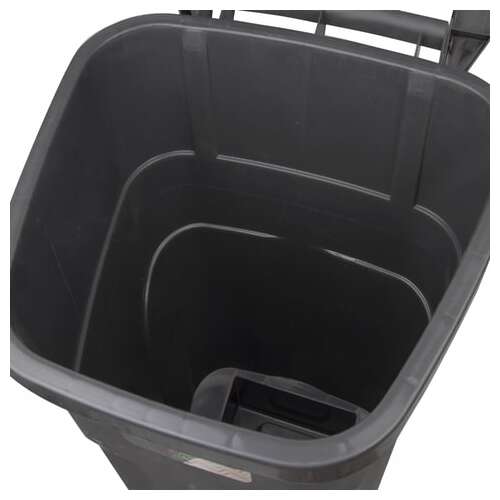  Контейнер 110 литров для мусора, с крышкой, на колесах, 84х54х58 см, пластиковый, plast team, рт9957 | Баки для мусора