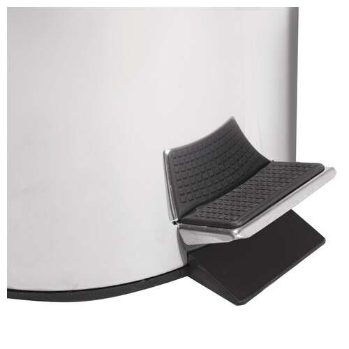  Ведро-контейнер для мусора (урна) с педалью laima "classic", 3 л, зеркальное, нержавеющая сталь, со съемным внутренним ведром, 604942 | Контейнеры и ведра для мусора