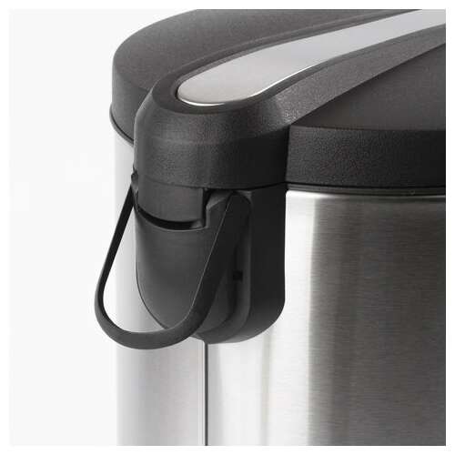  Ведро-контейнер для мусора (урна) с педалью laima "modern", 12 л, матовое, нержавеющая сталь, со съемным внутренним ведром, 232264 | Контейнеры и ведра для мусора