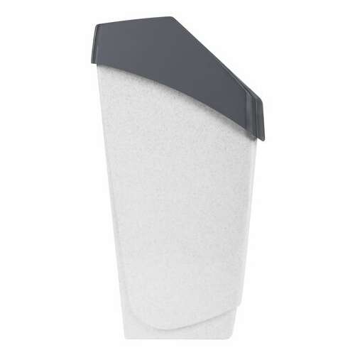  Ведро-контейнер 15 л, с крышкой (качающейся), для мусора, "хапс", 46х26х25 см, серое, idea, м 2471 | Контейнеры и ведра для мусора