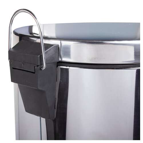  Ведро-контейнер для мусора (урна) с педалью laima "classic", 12 л, зеркальное, нержавеющая сталь, со съемным внутренним ведром, 232261 | Контейнеры и ведра для мусора
