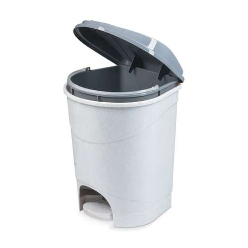  Ведро-контейнер 19 л, с крышкой и педалью, для мусора, 39х30,5х30,5 см, серое, idea, м2892 | Контейнеры и ведра для мусора