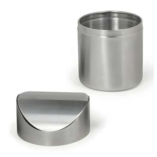  Урна для мусора 1,2 л laima настольная, с качающейся крышкой, d 12х16,5 см, нержавеющая сталь, матовая, 601618 | Контейнеры и ведра для мусора