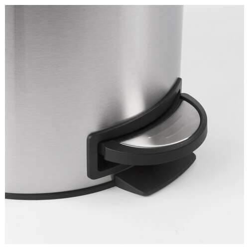  Ведро-контейнер для мусора (урна) с педалью laima "modern", 12 л, матовое, нержавеющая сталь, со съемным внутренним ведром, 232264 | Контейнеры и ведра для мусора