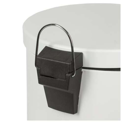  Ведро-контейнер для мусора (урна) с педалью laima "classic", 20 л, белое, глянцевое, металл, со съемным внутренним ведром, 604949 | Контейнеры и ведра для мусора