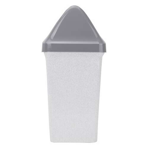 Ведро-контейнер 25 л, с крышкой (качающейся), для мусора,"свинг", 58х32х28 см, серое, idea, м 2463  Ведро-контейнер 25 л, с крышкой (качающейся), для мусора,"свинг", 58х32х28 см, серое, idea, м 2463 | Контейнеры и ведра для мусора