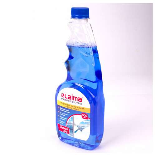  Средство для мытья стекол и зеркал 500 мл laima professional, свежий озон, сменный блок, 606739 | Средства для мытья стекол