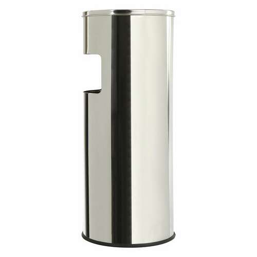  Урна с пепельницей 27 литров, 600х250 мм, нержавеющая сталь, зеркальная, laima professional, 606299 | Урны-пепельницы